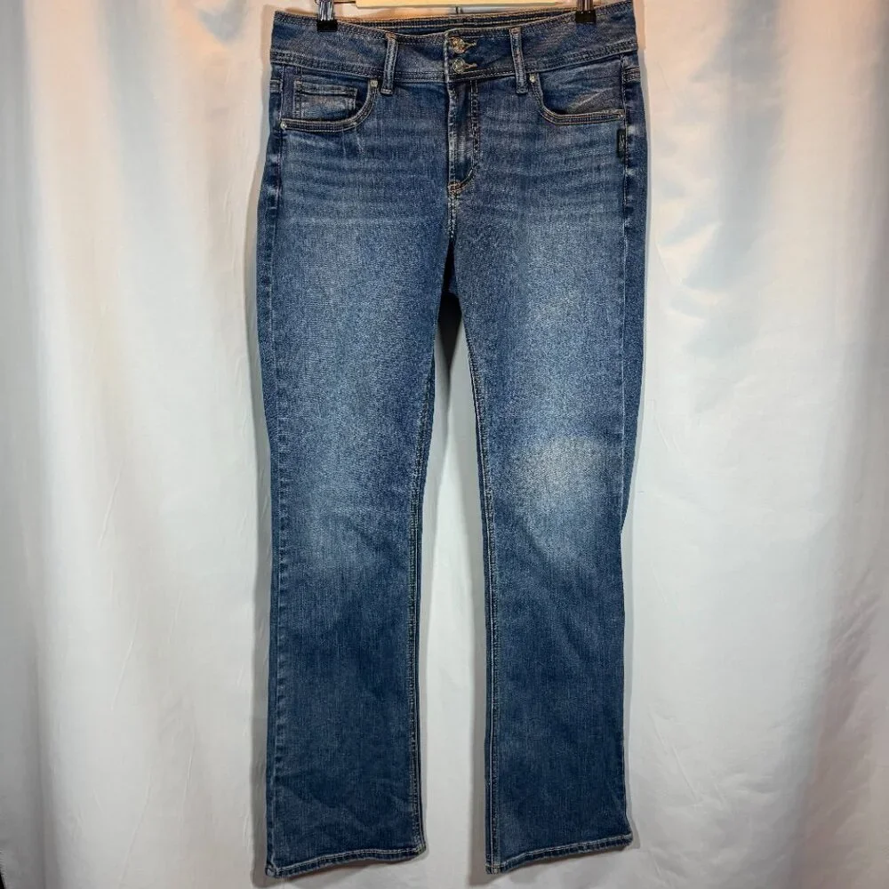 Silver Jeans Co. – Suki Mid Rise Bootcut w/double button fly – W32 L33 (Sz 12) - Picture 2 of 8